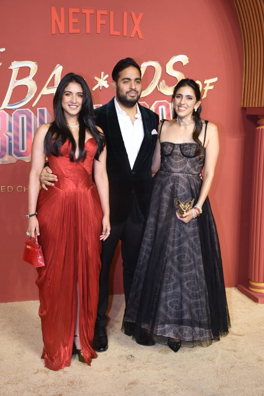 1066x1600 The Ba***ds Of Bollywood Premiere: Radhika Merchant, Akash Ambani And Shloka Turn Heads