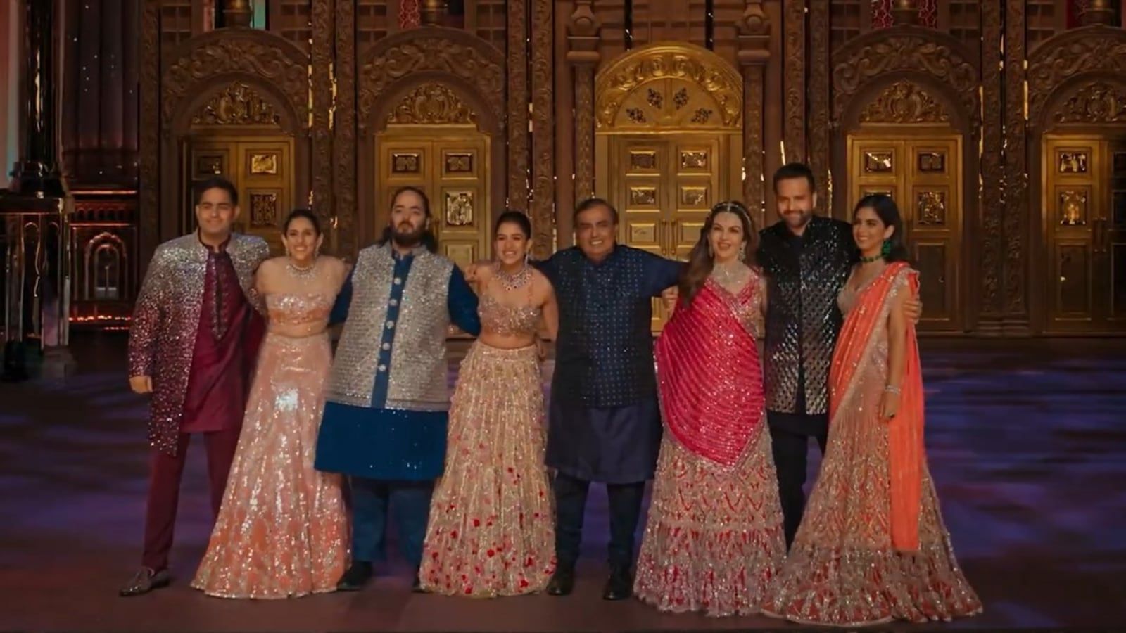1600x900 Ambanis set stage on fire as they groove to Deewangi Deewangi for Anant, Radhika Merchant sangeet celebrations. Watch