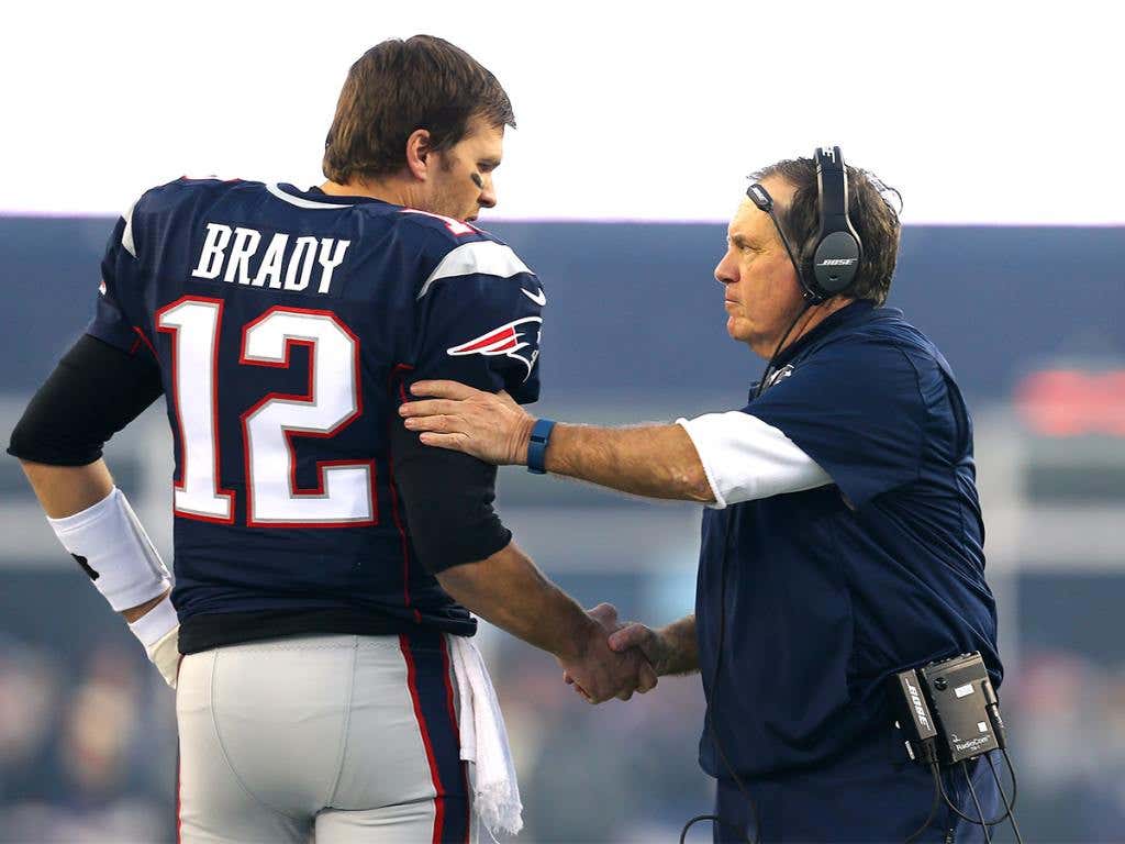 1024x768 PHOTOS: Tom Brady and Bill Belichickrs.5 The Sports Hub's Home For Sports