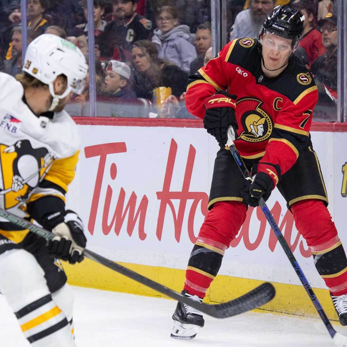 1200x1200 Senators' Brady Tkachuk status uncertain for massive Devils clash