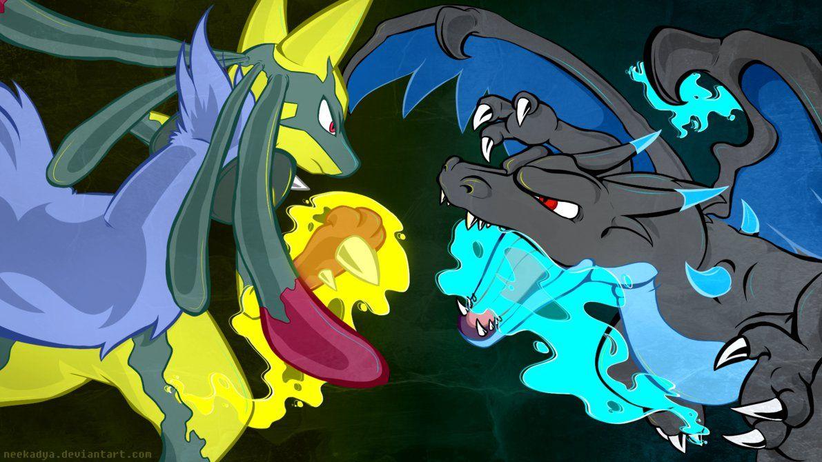 1191x670 Mega Lucario vs Charizard X