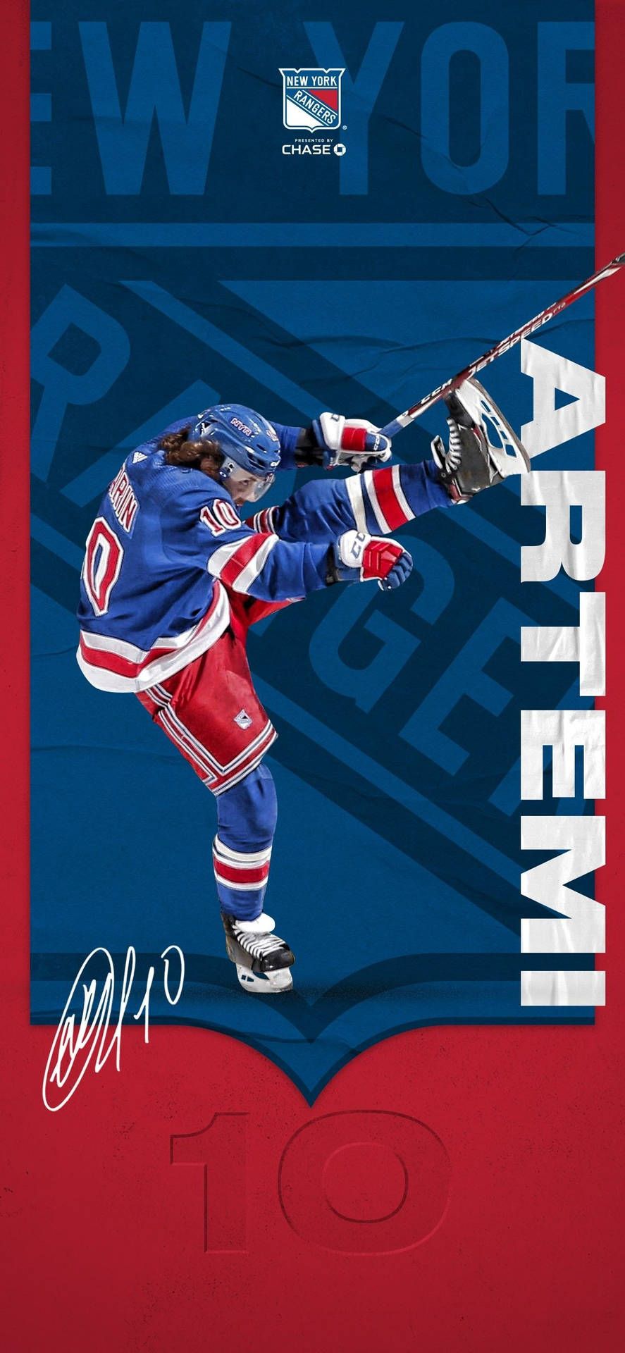 887x1920 Download New York Rangers Artemi Panarin Wallpaper