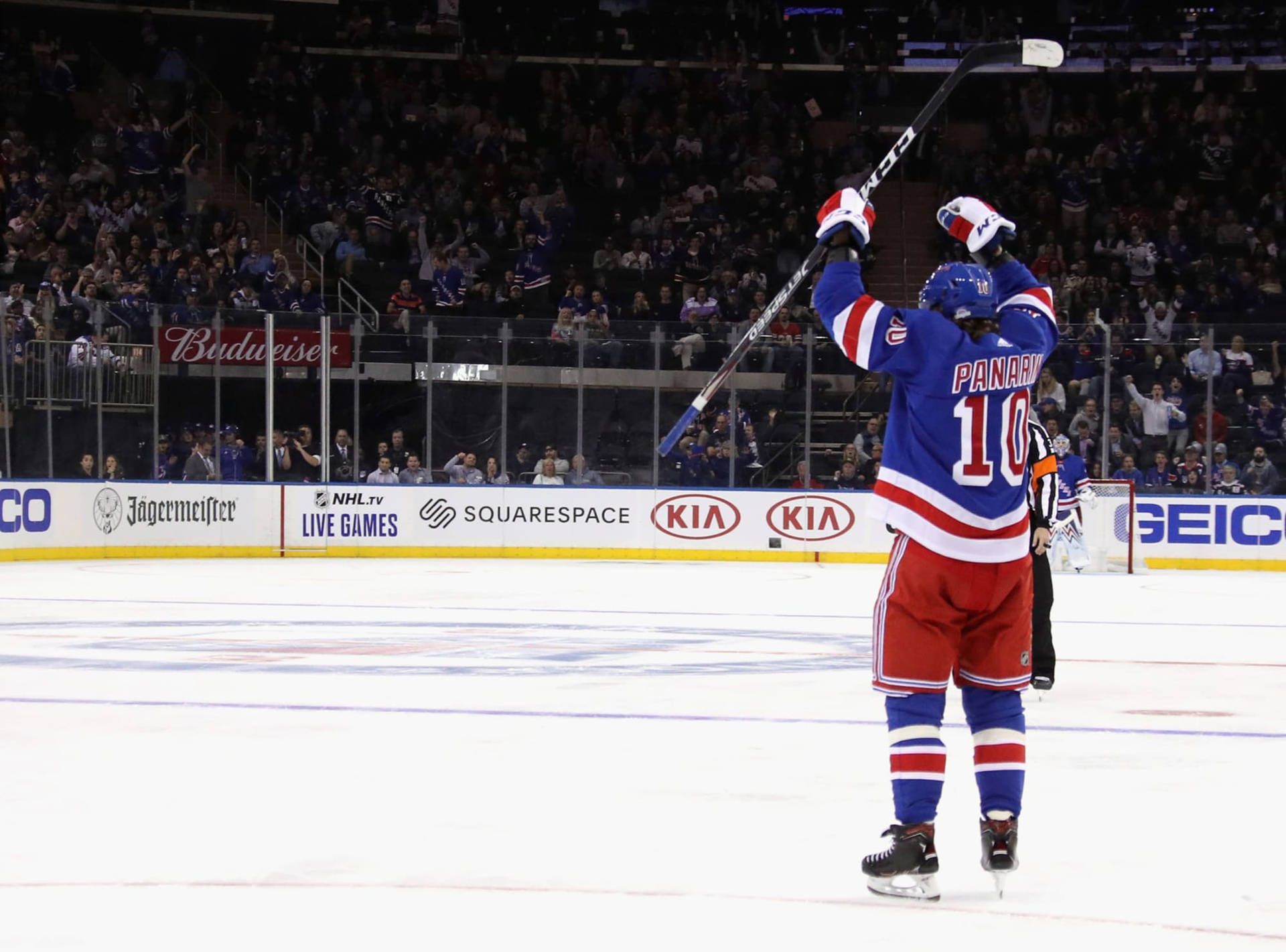1920x1422 Download Caption: Artemi Panarin Celebrating a Victory on Ice Wallpaper