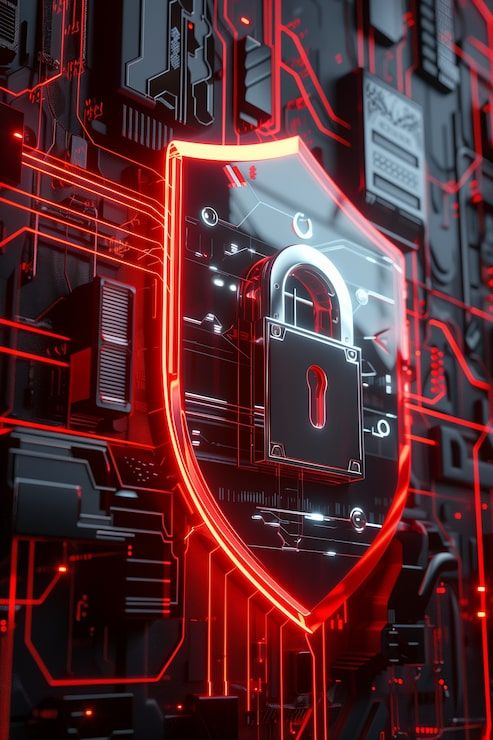 493x740 Cyber security background Image