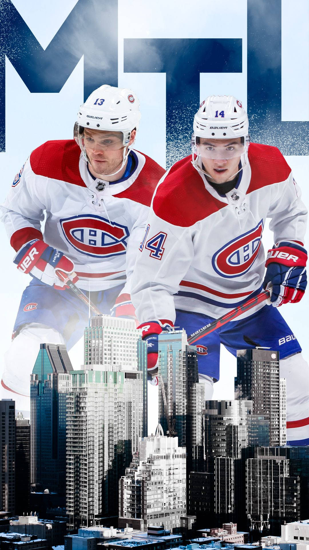 1080x1920 Download Nick Suzuki Montreal Canadiens Ice Hockey Center Poster Wallpaper