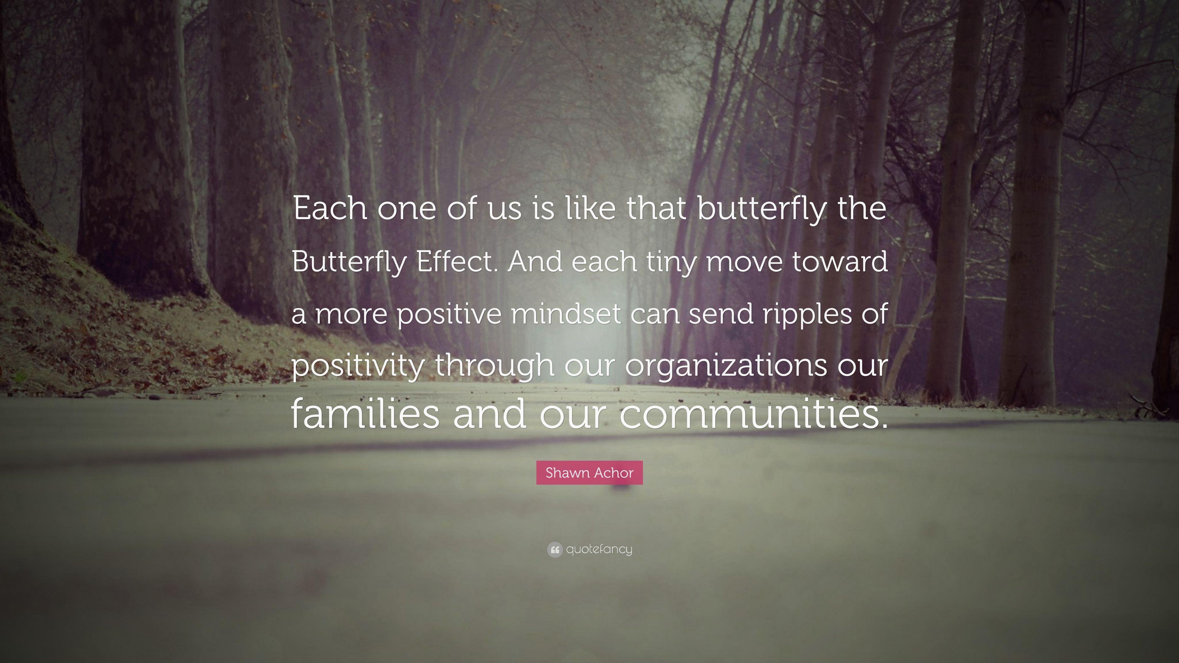 3840x2160 Shawn Achor Quote: “Each one of us is like that butterfly