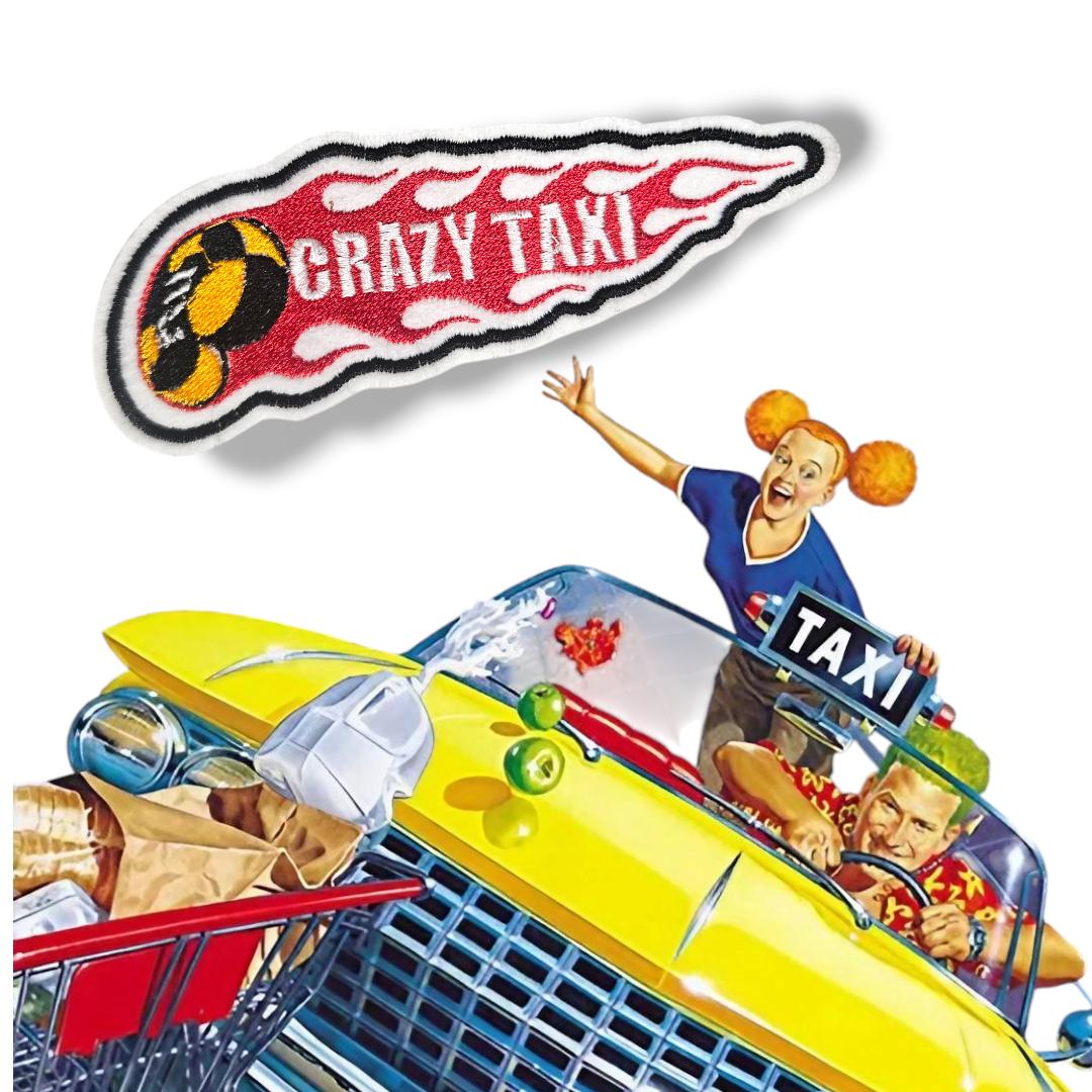 1080x1080 CRAZY TAXI Iron on Patch