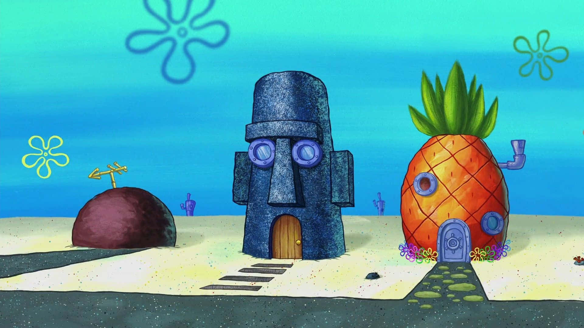 1920x1080 Download Bring the fun of Bikini Bottom to your desktop with this Spongebob Aesthetic wallpaper! Wallpaper