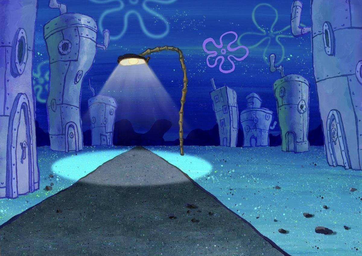1200x849 Bikini Bottom at night is very beautiful