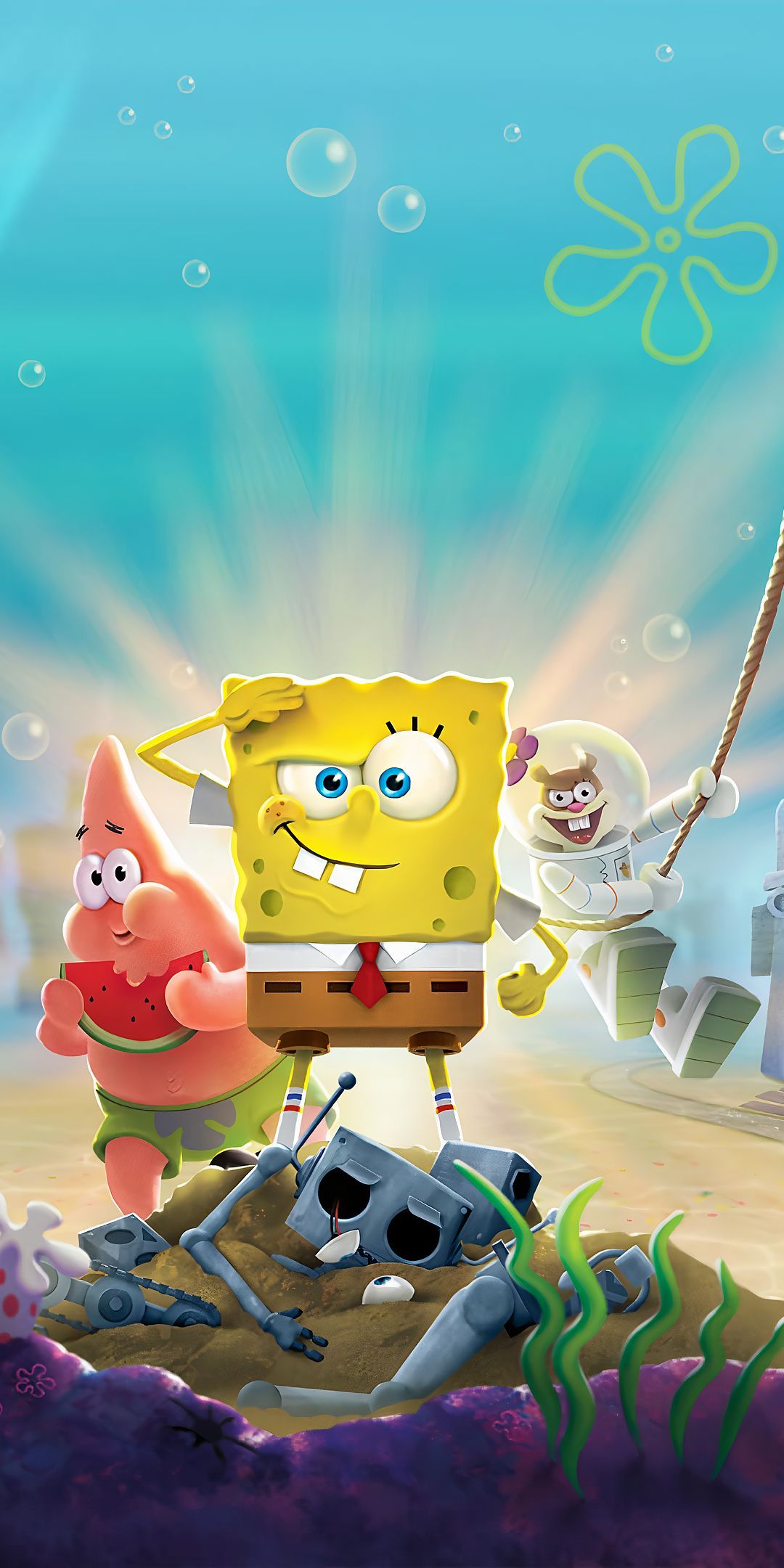 1080x2160 Spongebob Squarepants: Battle For Bikini Bottom Phone Wallpaper: Free 4K & HD Downloads