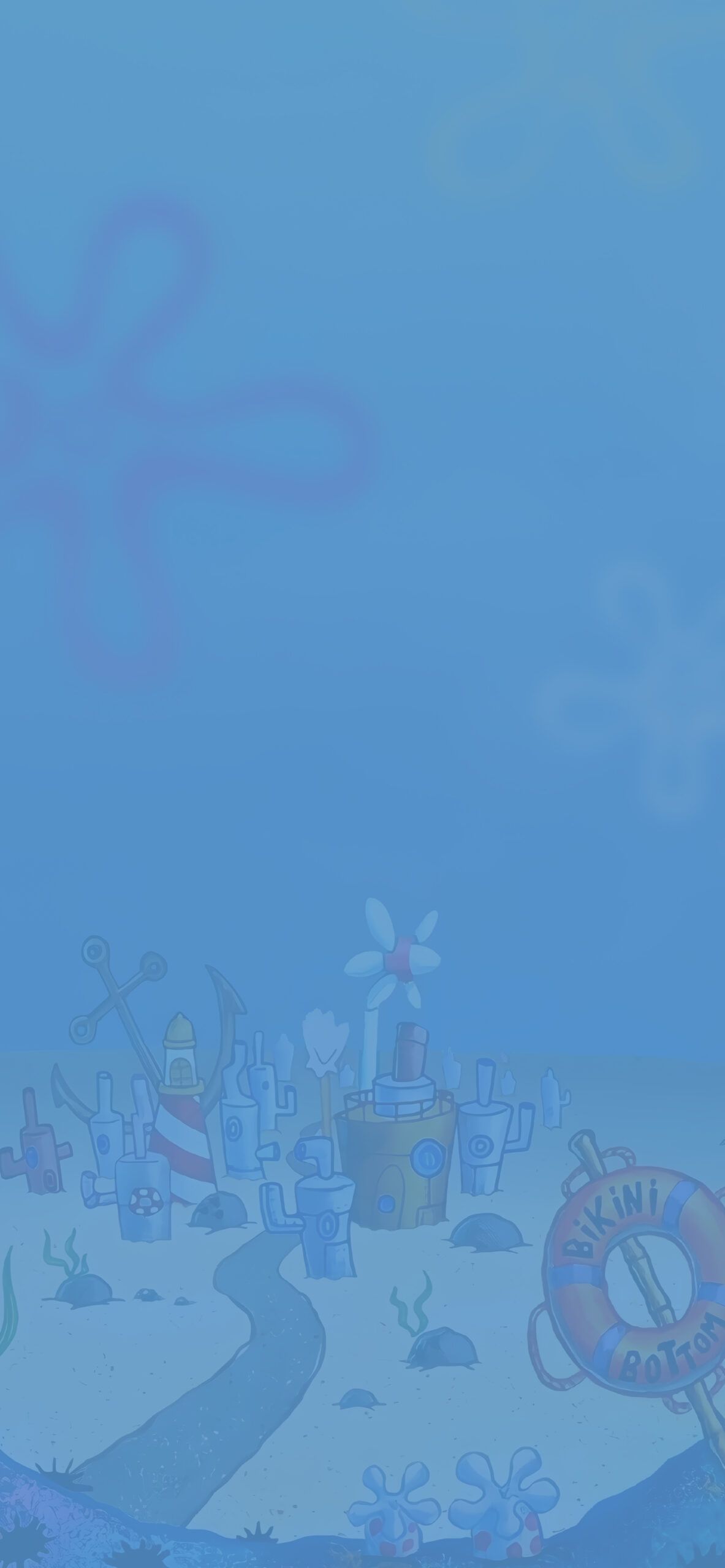 1183x2560 Spongebob Bikini Bottom Aesthetic Wallpaper