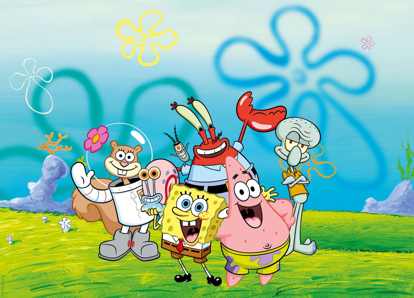 1445x1042 Spongebob Full Wall Mural In Bikini Bottom Wall Art �