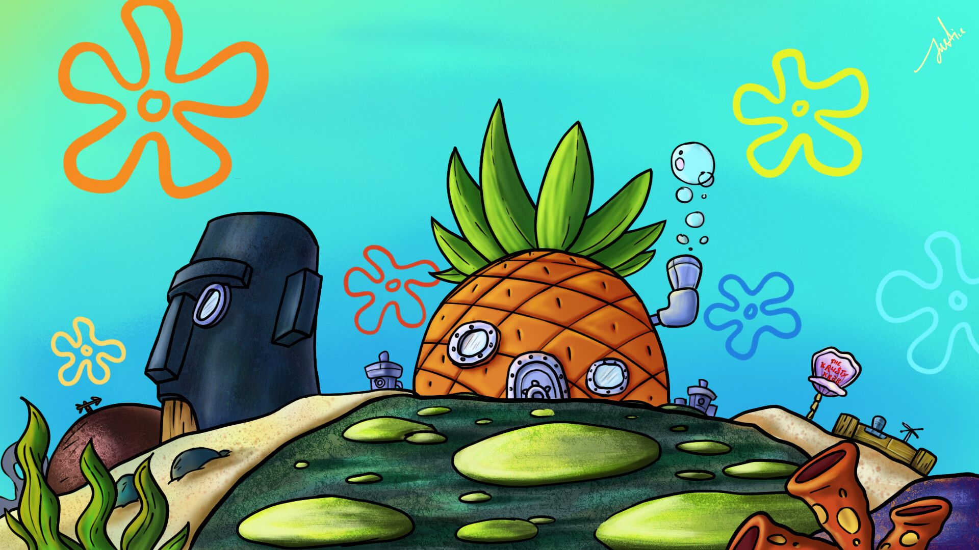1920x1080 Bikini Bottom ⚓
