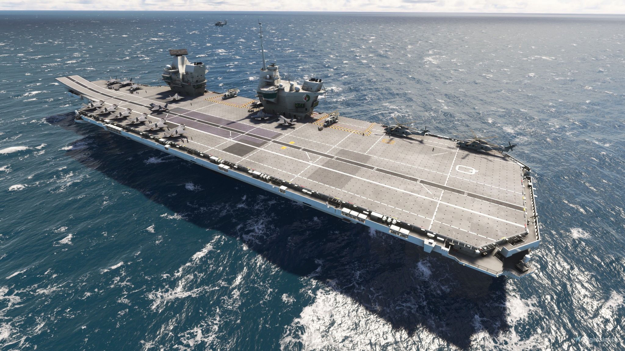 2048x1152 HMS Queen Elizabeth Enhancements for MSFS