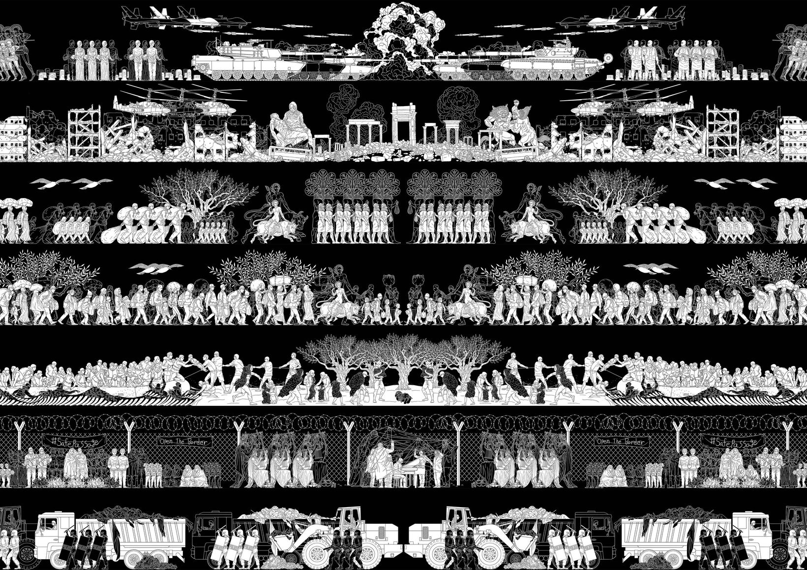 1641x1160 Ai Weiwei: Law of the Journey Connections - 展览 Fine Art