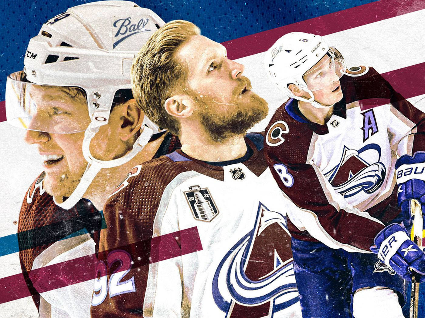 1400x1050 Download Colorado Avalanche Gabriel Landeskog Graphic Art Wallpaper