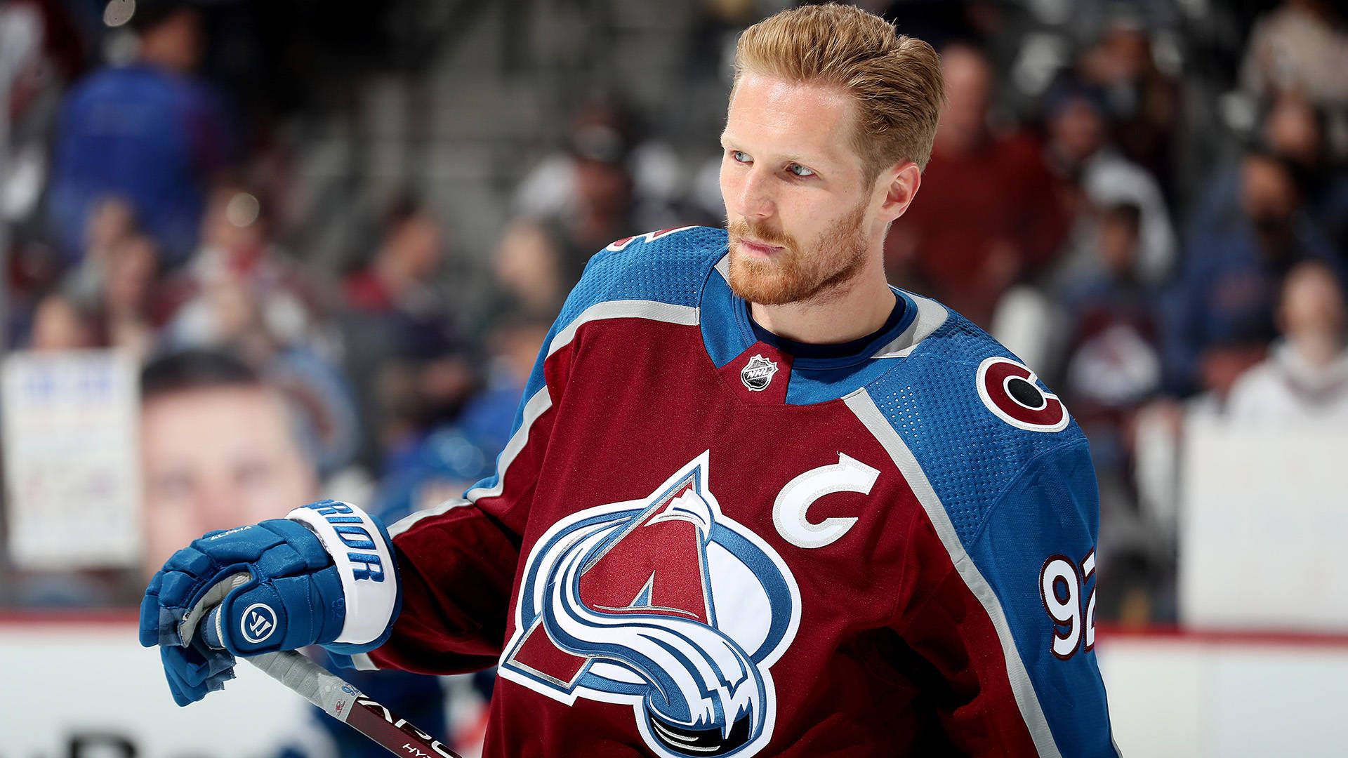 1920x1080 Download Captain Gabriel Landeskog Red jersey Wallpaper