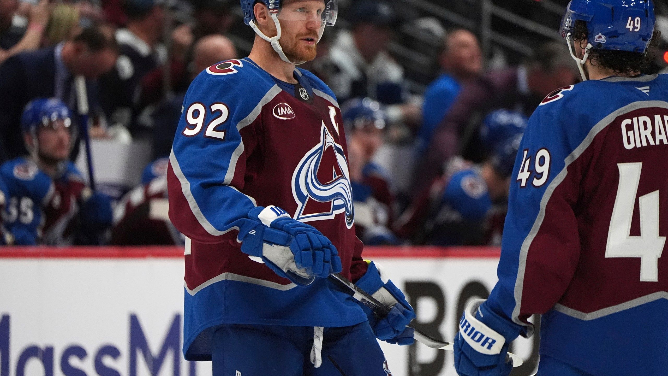 2560x1440 Avs captain Gabriel Landeskog soaks in the moment after scoring 1st goal in nearly 3 years in Game 4