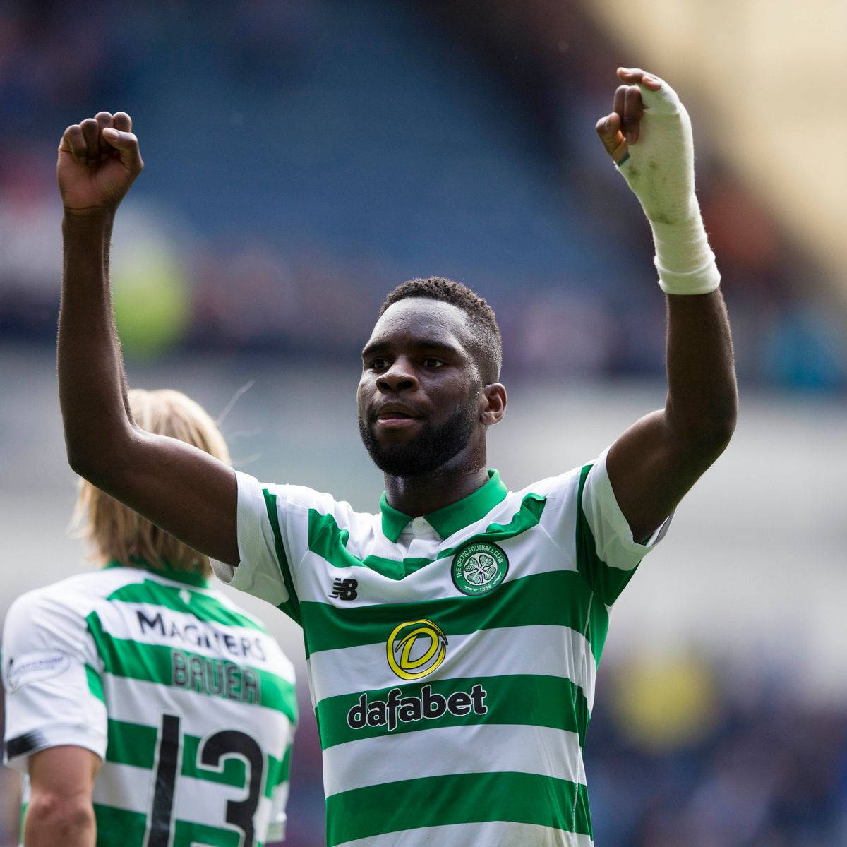 1200x1200 Download Odsonne Edouard With Bandaged Hand Wallpaper
