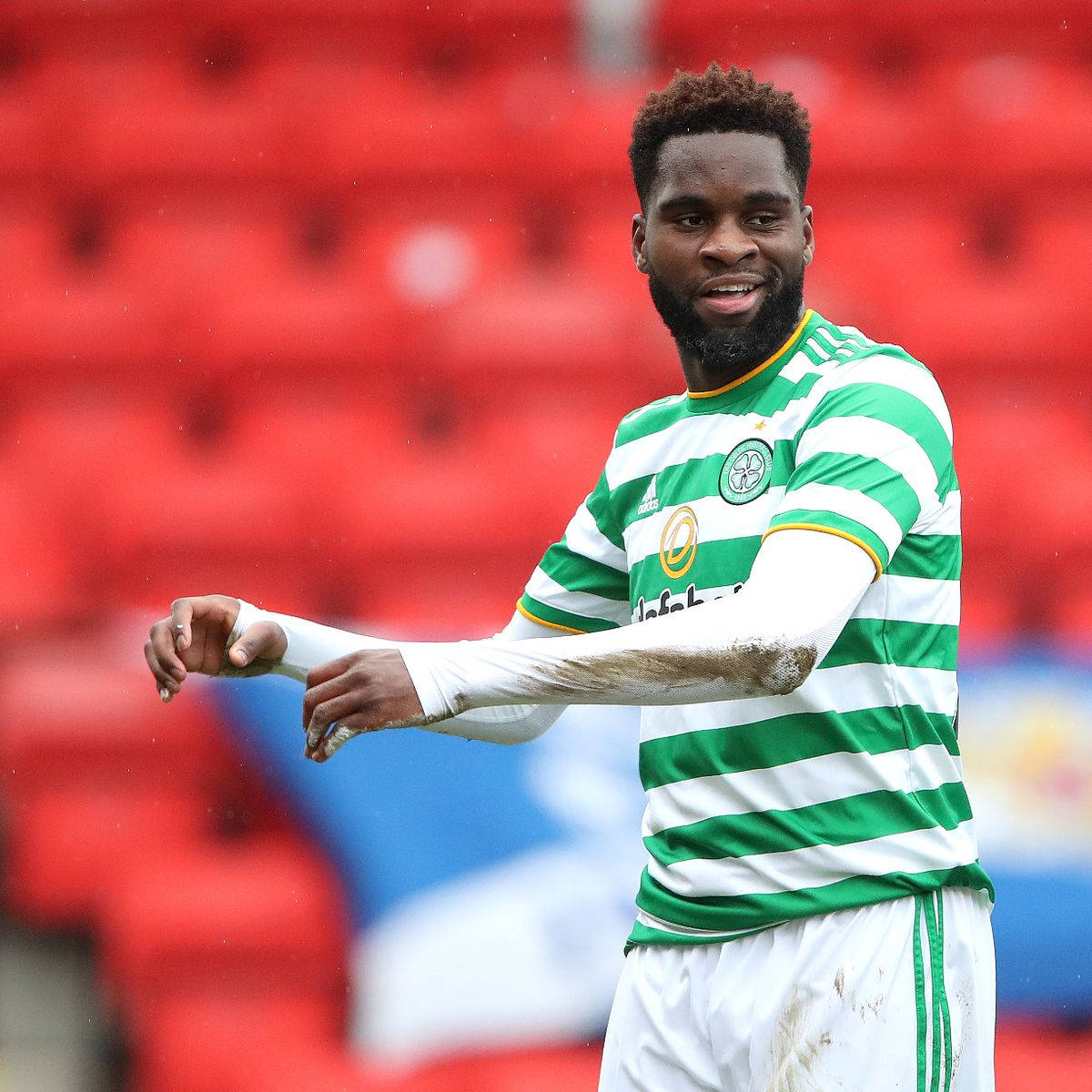 1200x1200 Download Odsonne Edouard With Muddy Sleeves Wallpaper