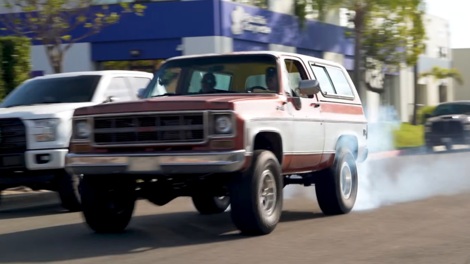 1920x1080 Monster Squarebody GMC Jimmy Is A Burnout King