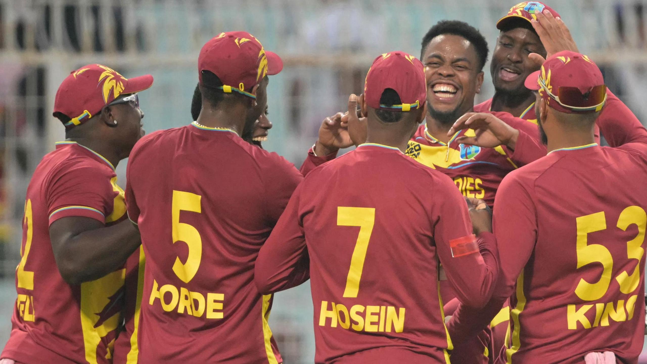 2560x1440 T20 World Cup: Shimron Hetmyer and Romario Shepherd guide West Indies to win against Scotland