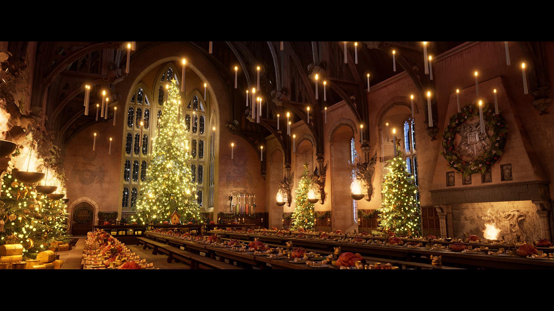 christmas zoom background harry potter