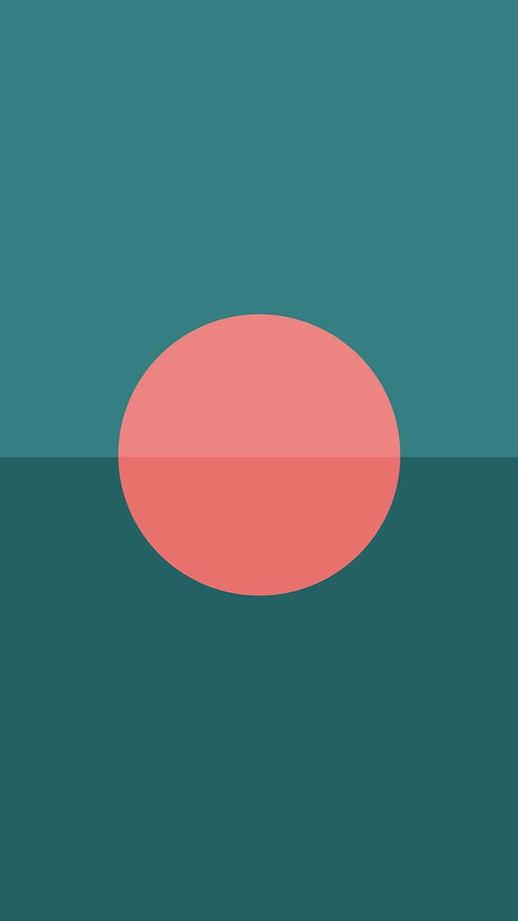 750x1334 Download Blue And Pink Tycho Art Minimalist iPhone Picture