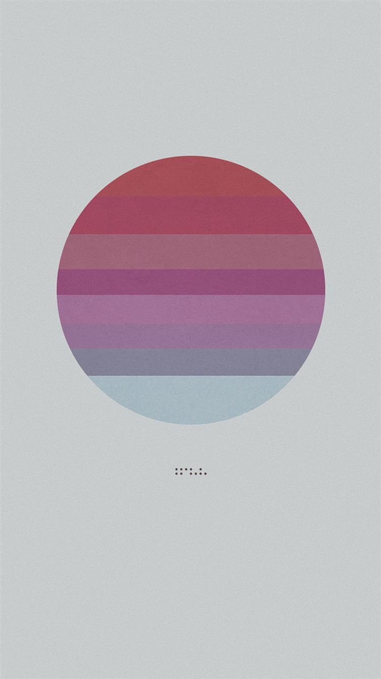 750x1334 Music Tycho Art White Circle Illustration Art Red iPhone 8 Wallpaper Free Download