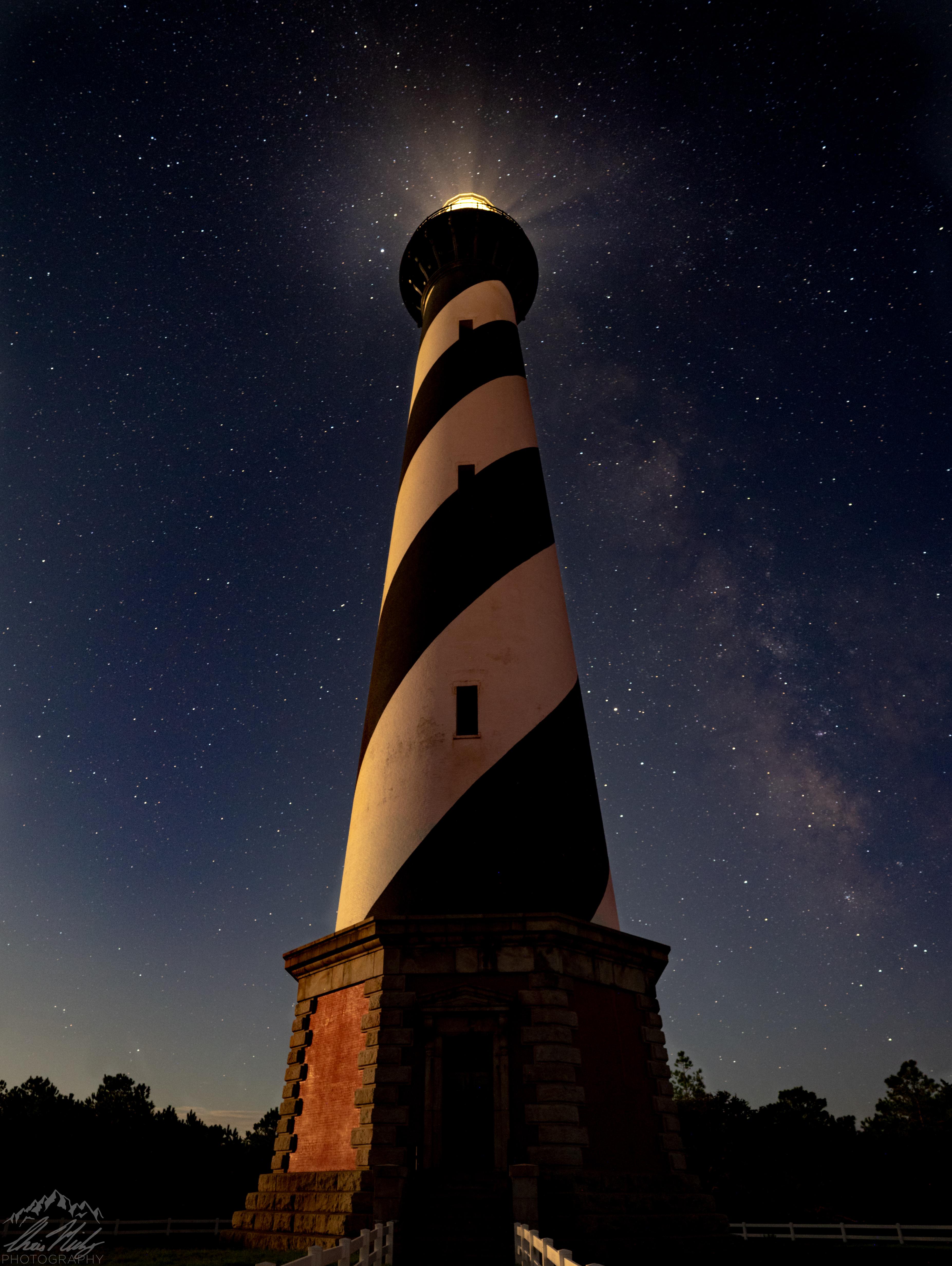 3706x4929 I snapped this pic of the Milky Way behind the the Cape Hatteras Lighthouse last weekend
