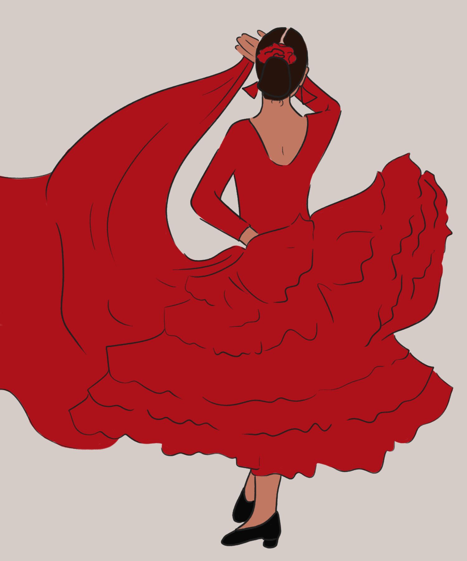 1500x1800 Flamenco Dancer Concept Art