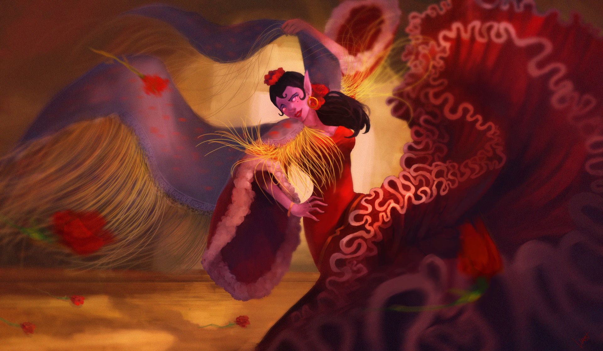 1920x1117 Marta Blázquez Flamenco Dancer