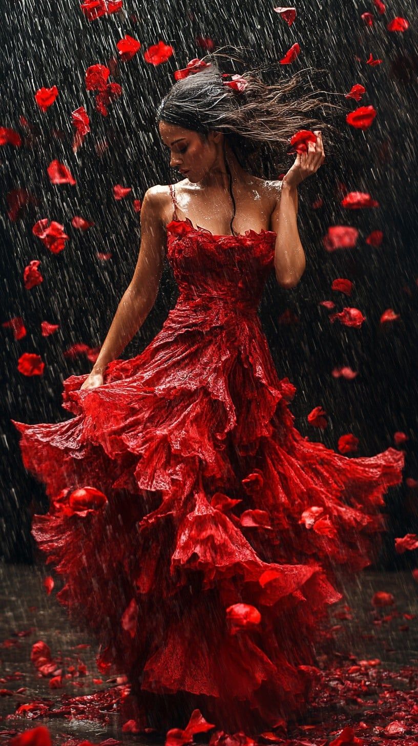 816x1456 Free Elegant Flamenco Dance Image, Dance, Red