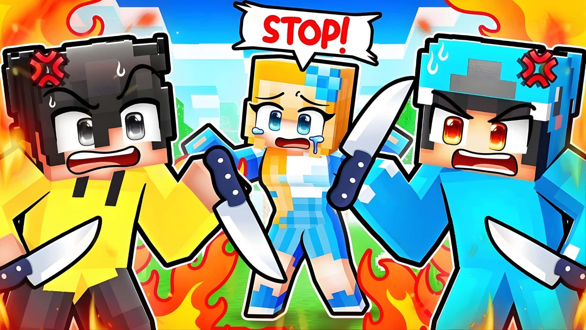 1920x1080 Download Minecraft Omz Drama Scene Wallpaper