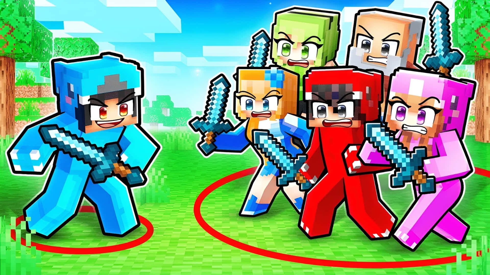 1920x1080 Download Minecraft Omz Team Battle Wallpaper