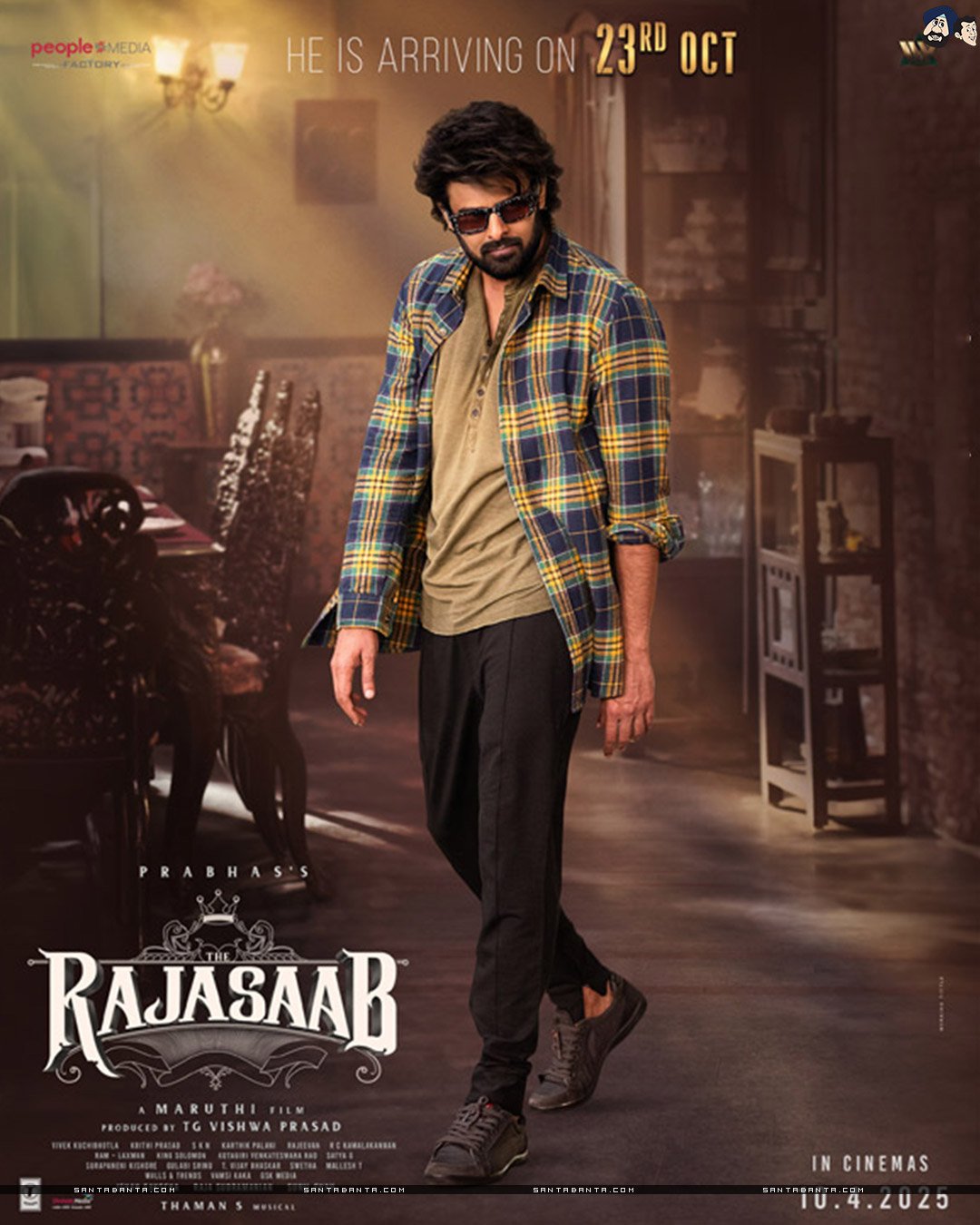 1080x1350 SantaBanta Telugu Cinema The Raja Saab Wallpaper