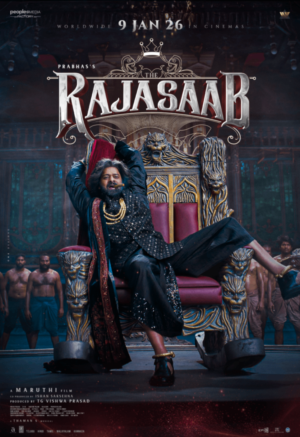 1009x1468 The Raja Saab Movie UHD Stills, HD Posters, 4K Image. Prabhas Exclusive Wallpaper