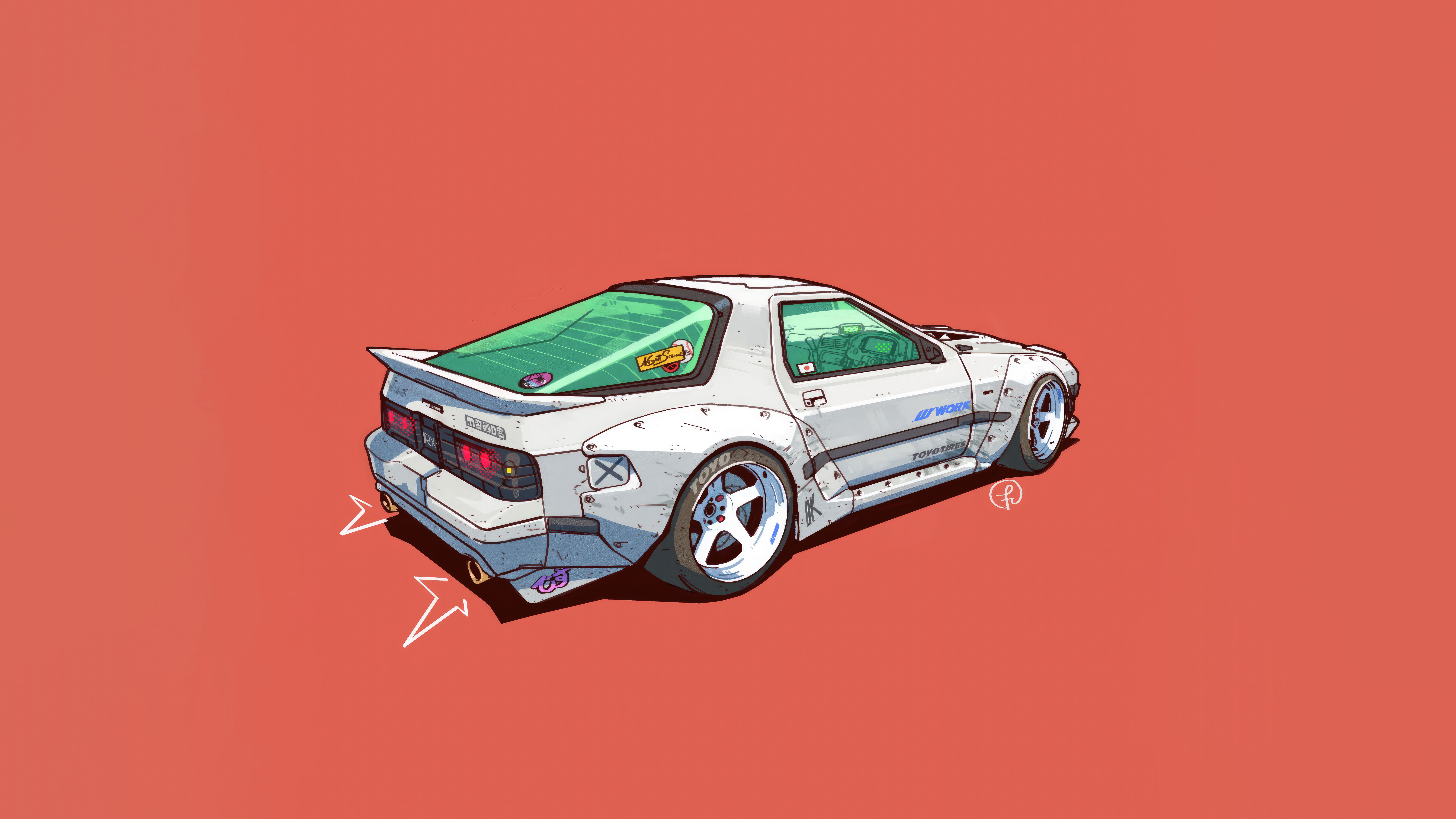 6826x3840 Mazda Rx 7 Fc Wallpaper, HD Artist Wallpaper, 4k Wallpaper, Image, Background, Photos and Picture
