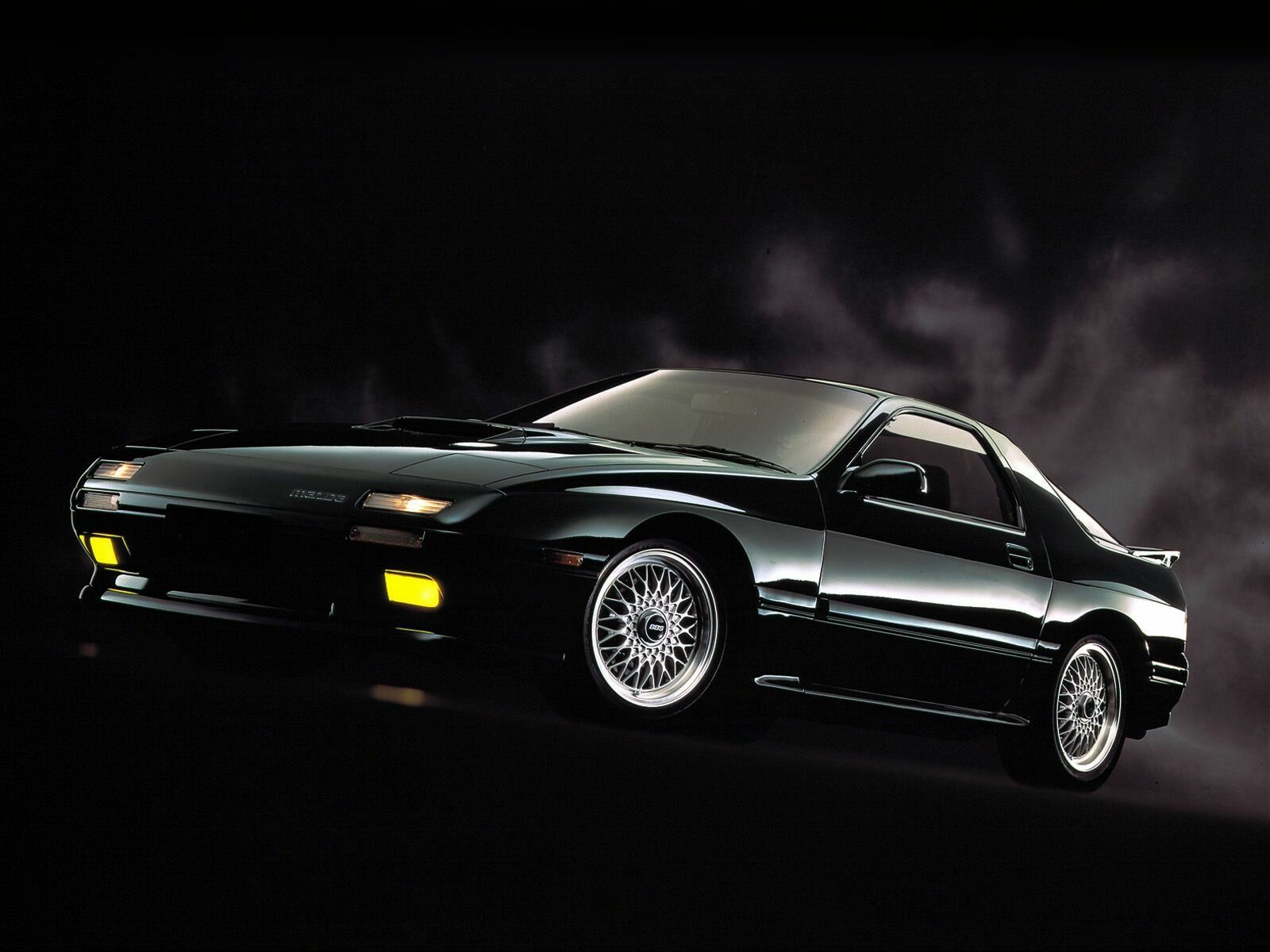 1600x1200 Download Black Car Vehicle Mazda RX 7 Wallpaperx1200