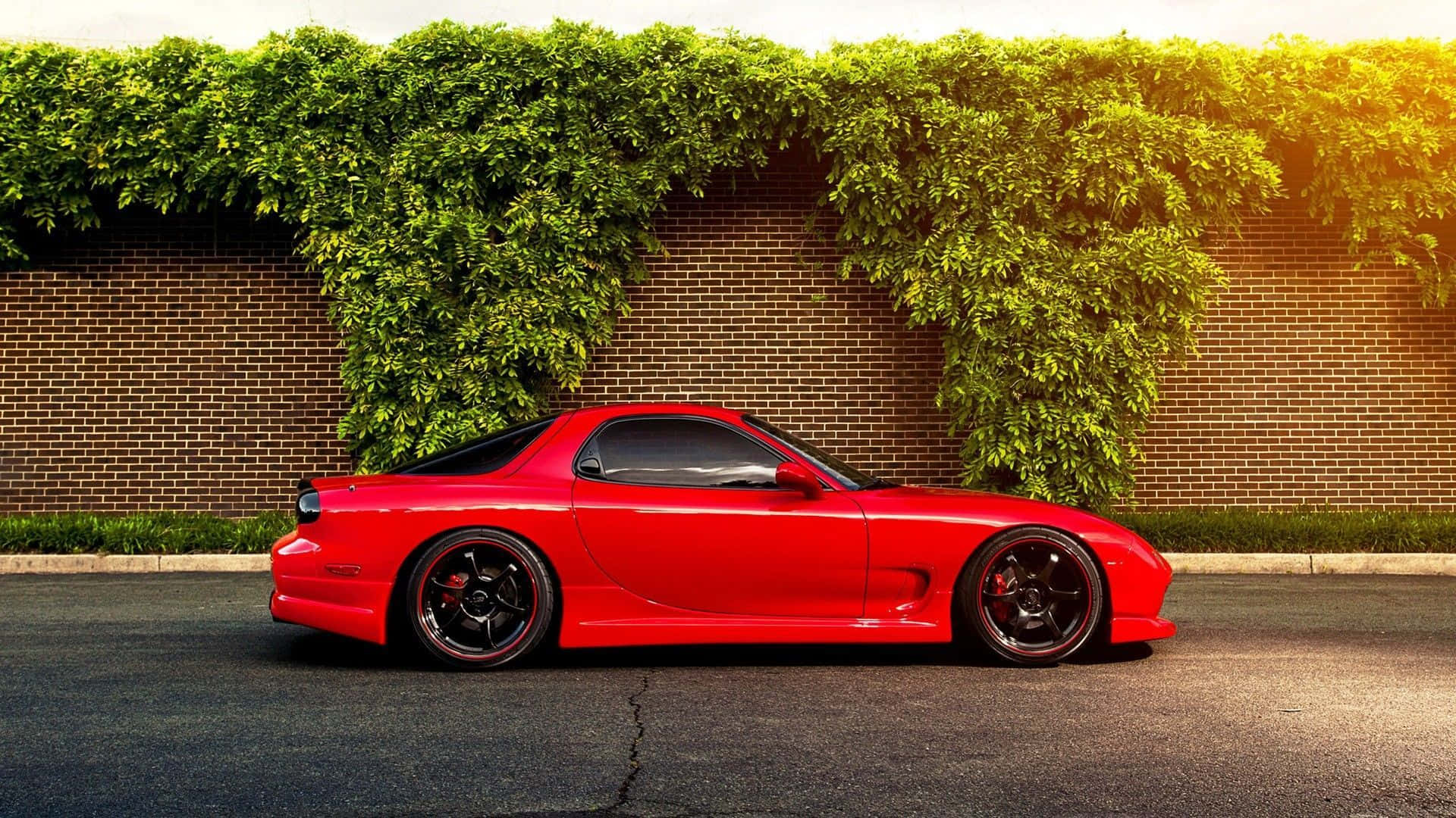 1920x1080 Download Mazda Rx7 Fc Classic Code In Red Wallpaper