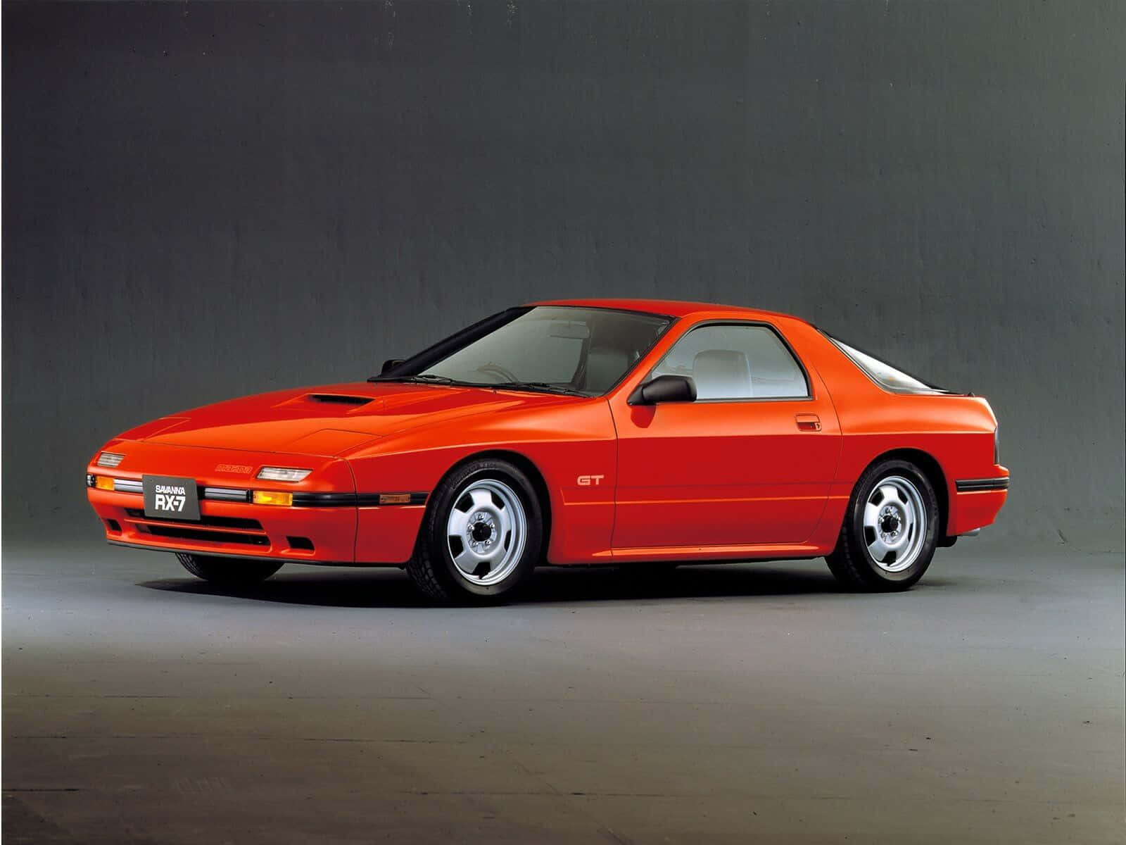 1600x1200 Download Vibrant Red Mazda Rx7 Fc Classic Code Wallpaper