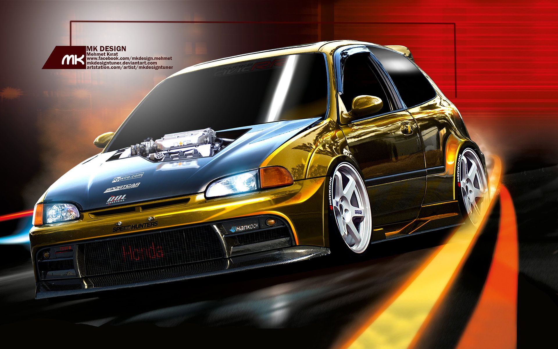 1920x1200 honda civic body