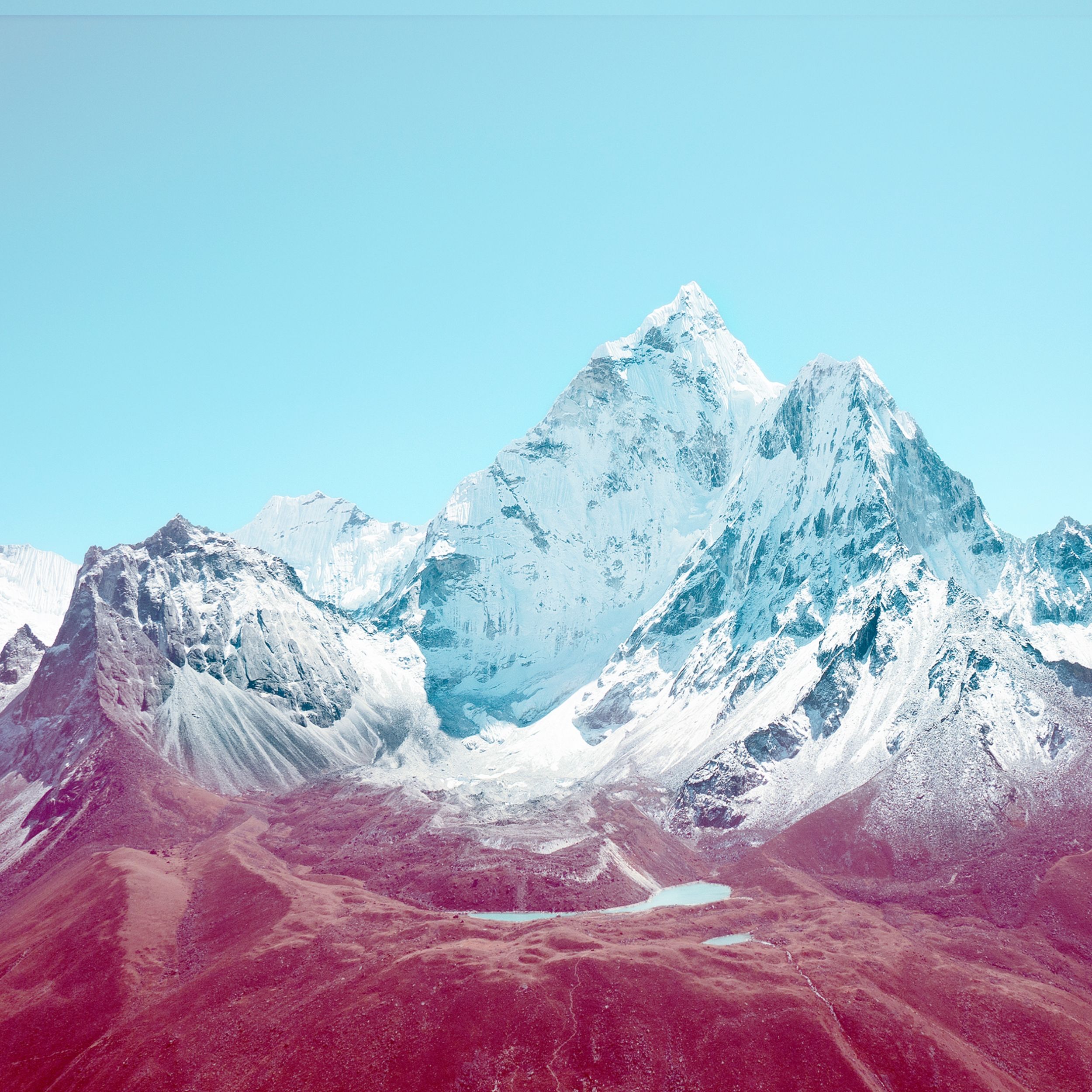 2500x2500 Most Popular iPad Stock Default Mountains Wallpaper