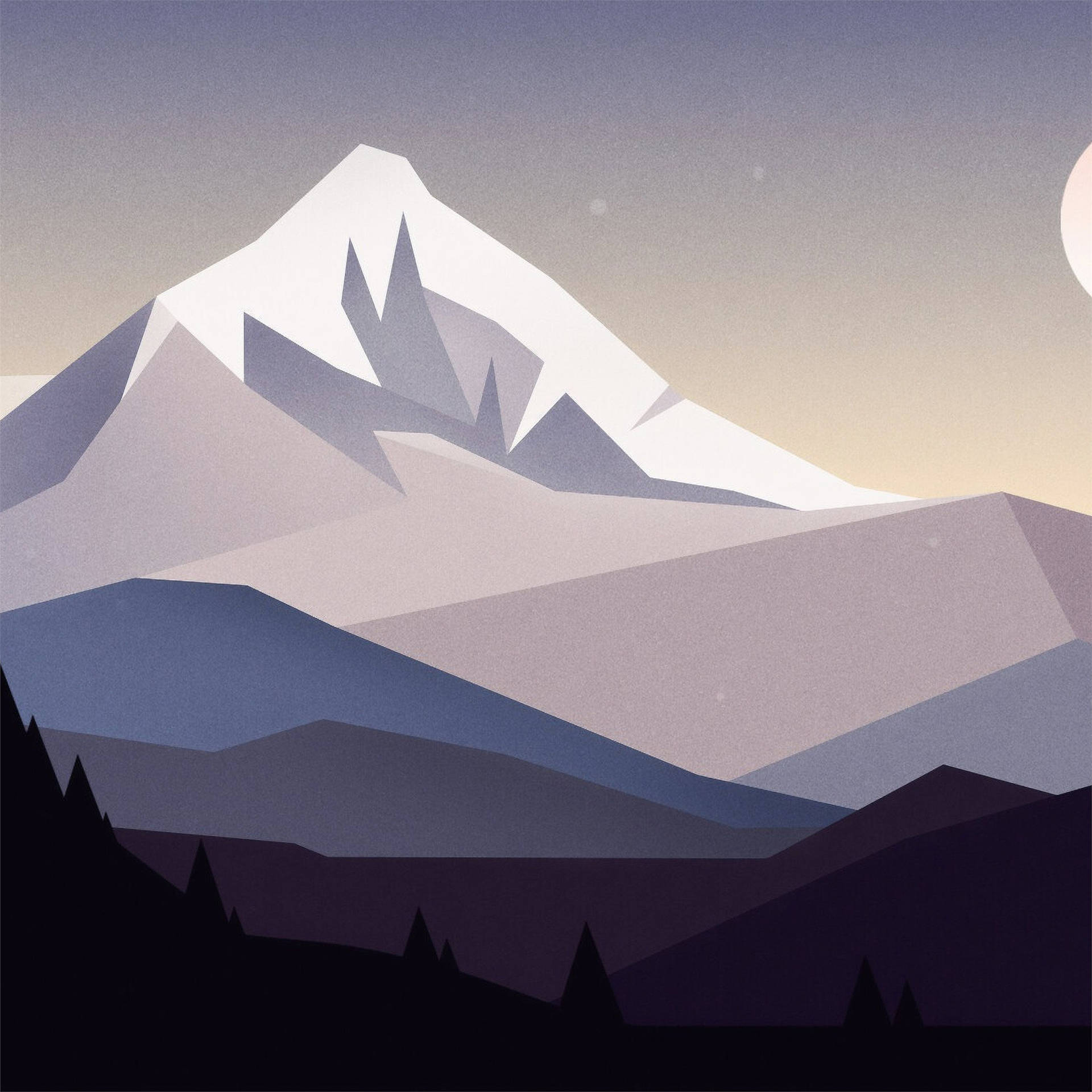 1920x1920 Download Best iPad Mountain White Peak Wallpaper