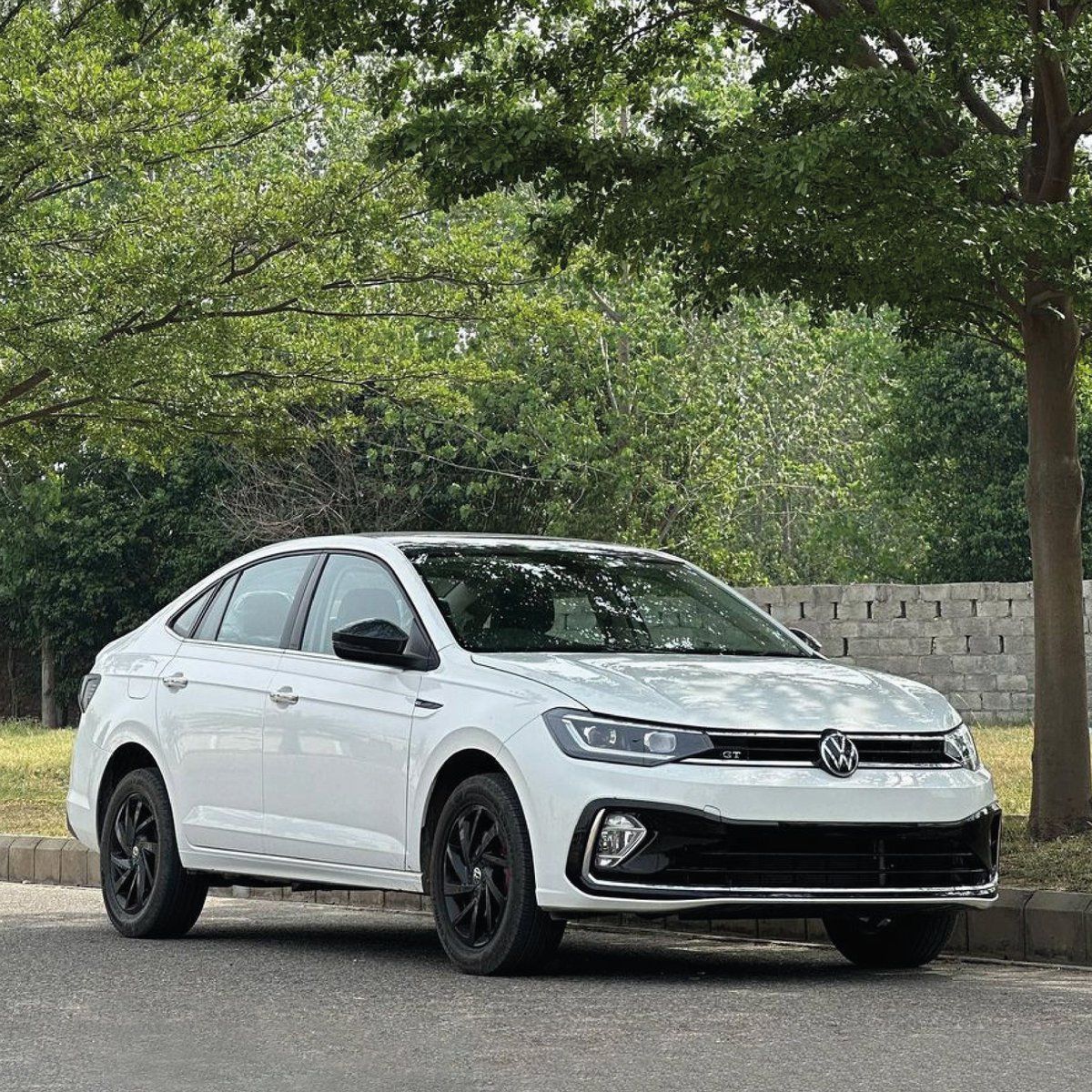 1200x1200 Waltzing in white. Image courtesy: _bajwa13 Disclaimer: Imagery for representation purposes only. The vehicle may have been modified by the owner. #Virtus #VolkswagenIndia