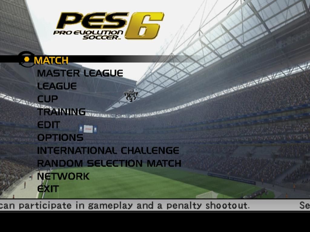 1024x768 pes 6 menu principal