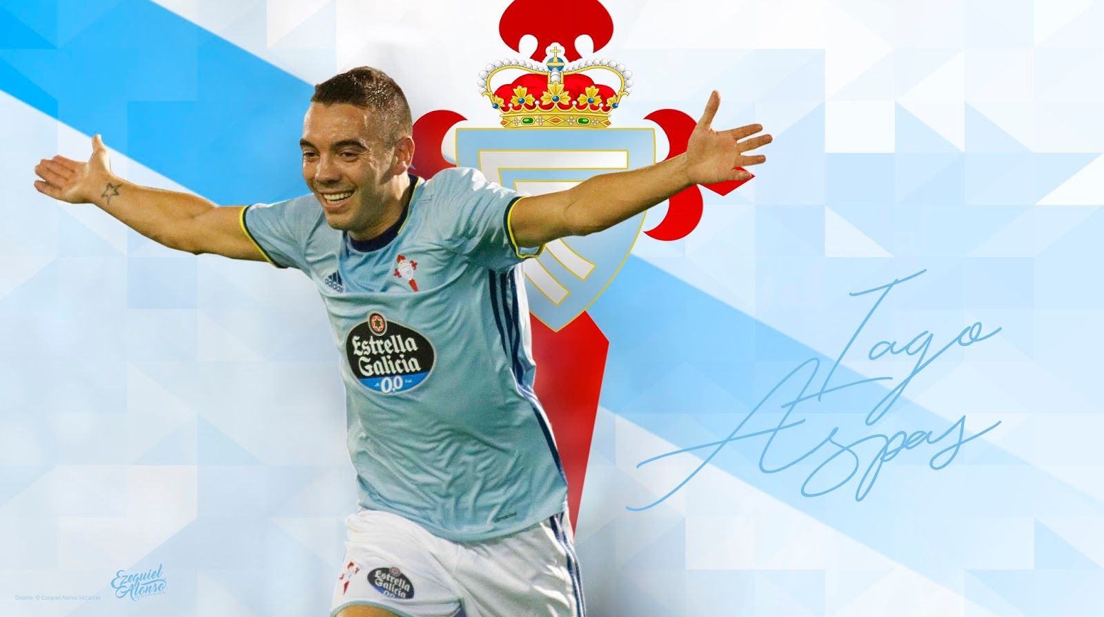 1600x895 Iago Aspas Wallpaper