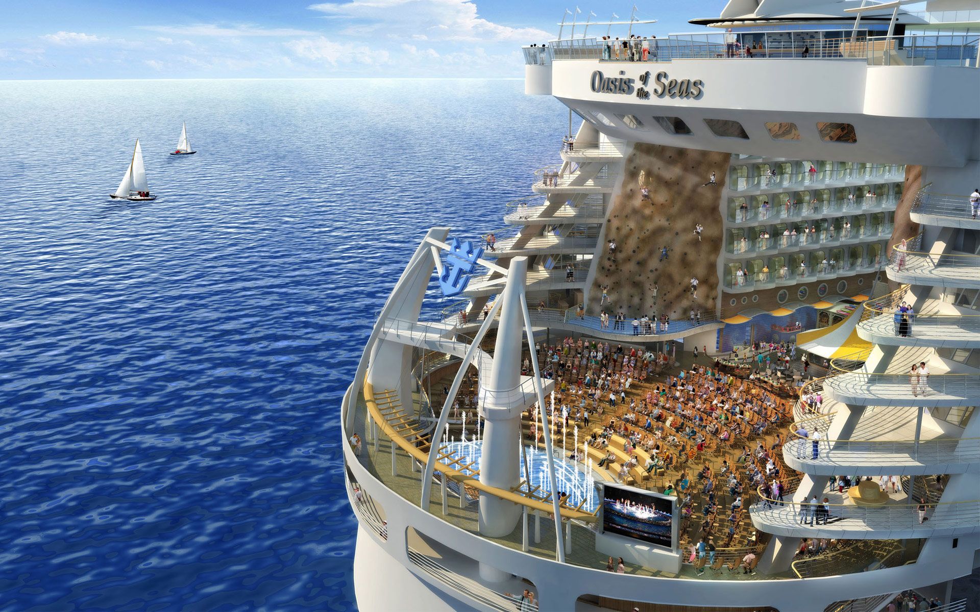 1920x1200 Oasis of the seas Royal Caribbean Wallpaper