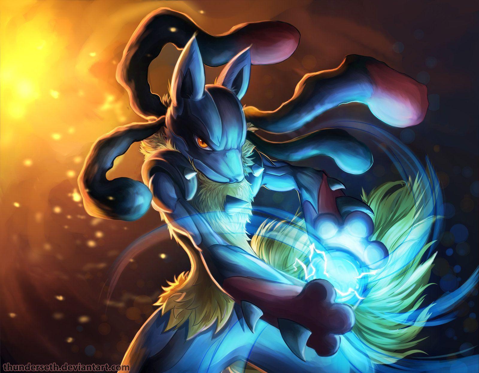 1600x1247 Mega Lucario Wallpaper HD