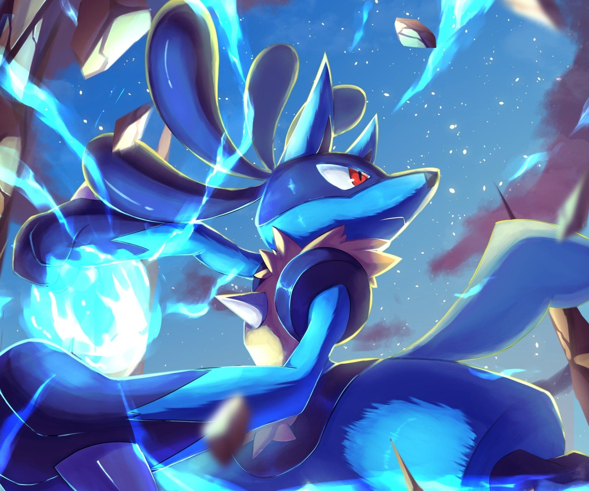 1920x1600 Lucario Unleashed: Epic Pokémon HD Video Game Wallpaperx1750